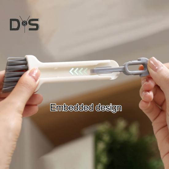 2-In-1 Cup Lid Gap Cleaning Brush with Slanted Bristles Water Bottle Cover Cleaner Brush Seal Remover Multifunctional Cup Lid Crevice Cleaning Tools