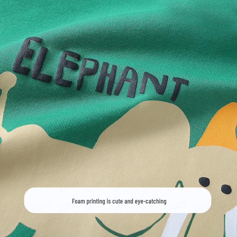 MQDMINI Kids' 5A Antibacterial Cartoon Elephant Sweatshirt