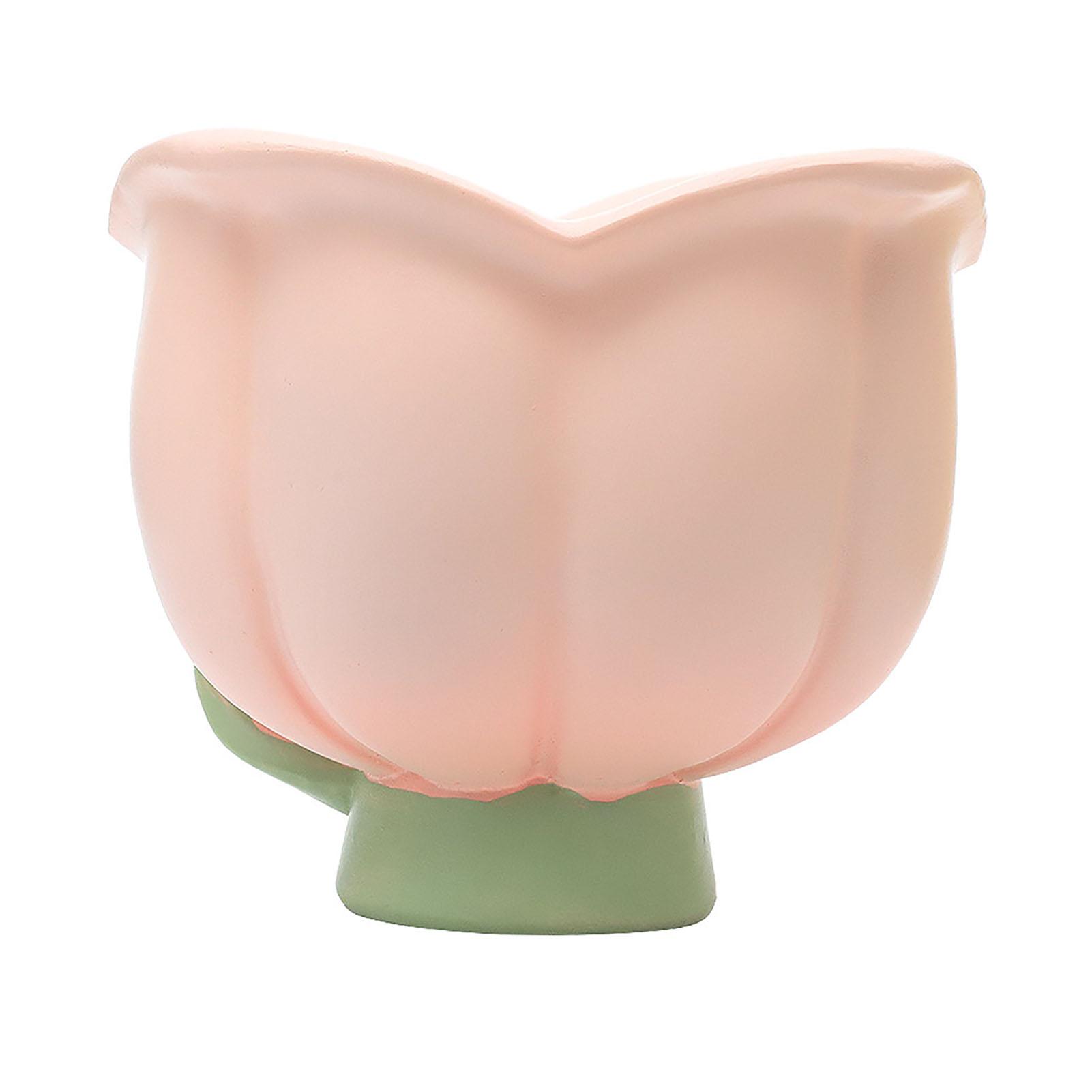 

Коробка для хранения в форме цветка Инновативный милый смоляной органайзер Декоративное украшение для прихожей, стола, туалетного столика Тюльпан