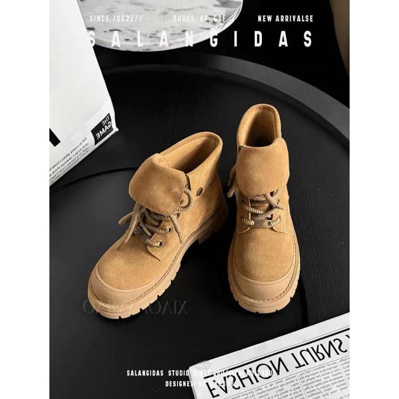 Girls Boots Children's Frosted Leather Short Boots Autumn and Winter New Fashion Casual Boys Martin Boots Tide