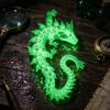 Unique Fantasy Gift for Kids 3D Printed Glow in the Dark Dragon Fidget Toy, Articulated Small Portable Figurine Desktop Ornament and Adults, Creative