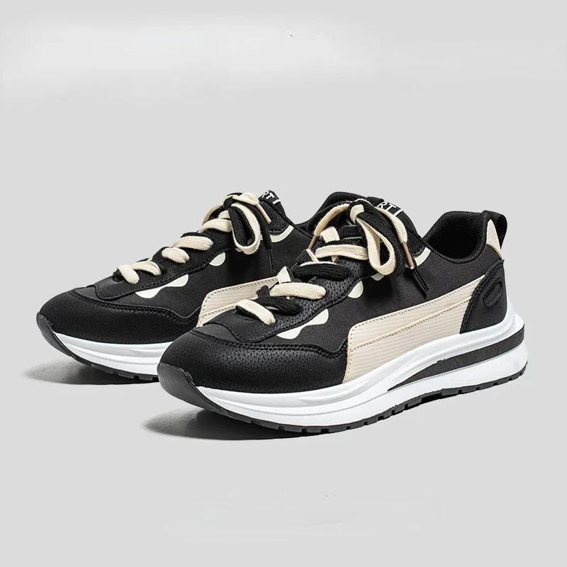 

Модные Модные Кроссовки на Платформе для Мужчин Дышащая Повседневная Обувь Спорт Клинья Мужская Обувь Обувь для Ходьбы Обувь с Цветовой Блокировкой Мужская 2024 Новинка 39 чёрный