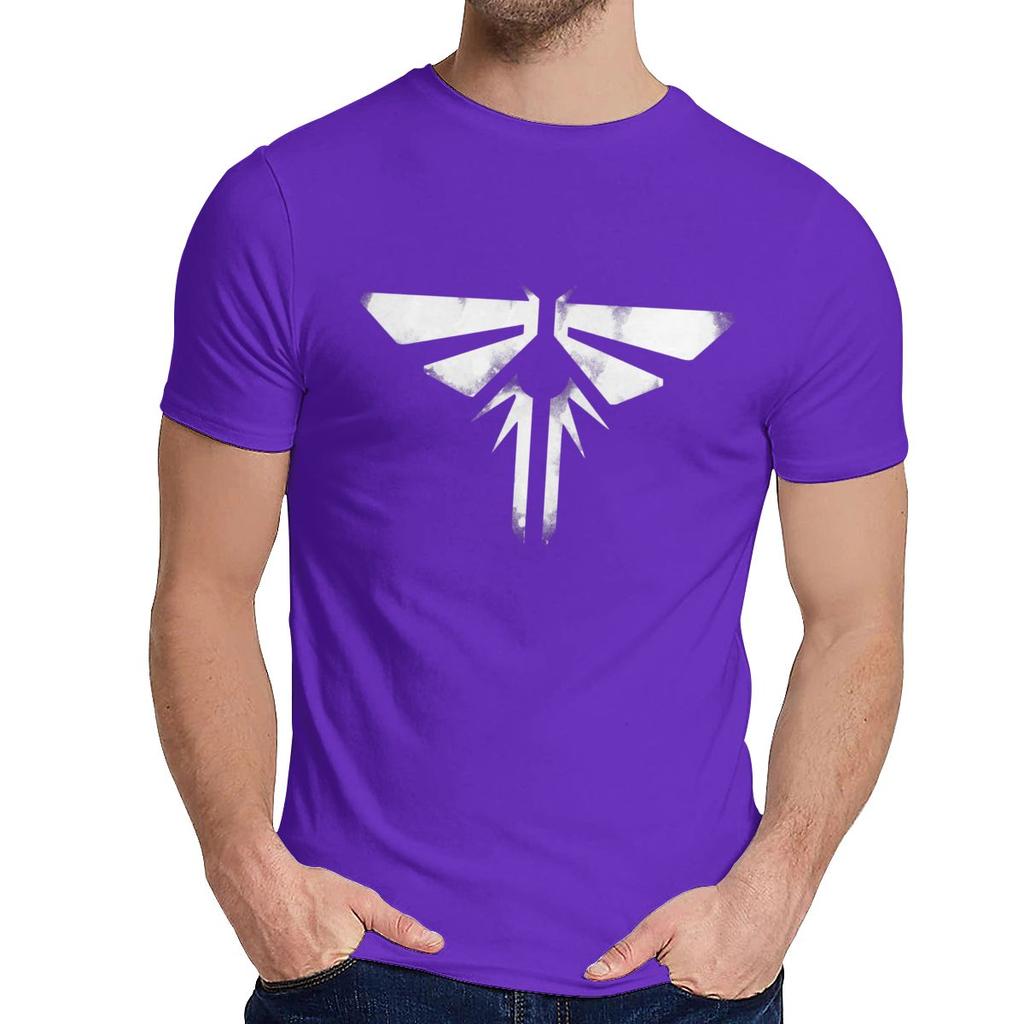 Round Neck The Last Of Us Fireflies Short Sleeve Graphic Print Unisex Soft Slim La