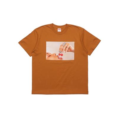 SS20 Week 1 Cherries Tee Cherry Short Sleeve Unisex Orange Men's SUP-SS20-280