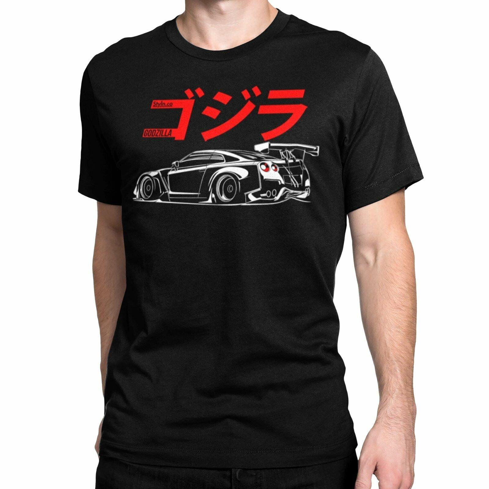 GTR R35 JAPAN STYLE T-shirt Black S3XL JDM Boost Turbo Nismo VQ Engine L