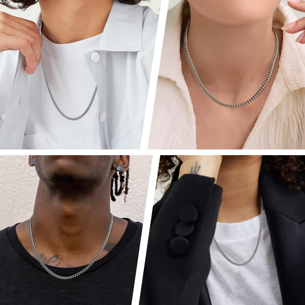 Necklace Width 316L Stainless Hip Gift KRKC&CO Chain, Popular, Kihei, 5mm, Steel, Hypoallergenic, Men's, Hop, Rapper, Accessories,