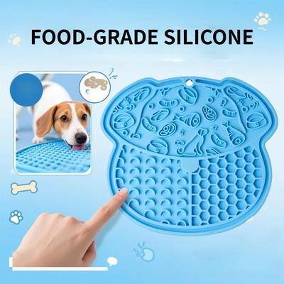 Slow Feeder Bowl, Silicone Lick Mat with Suction Cups for Dog Cat, Snuffle Mat for Pet Smell Training,Puzzle Toy for Bored Puppy
