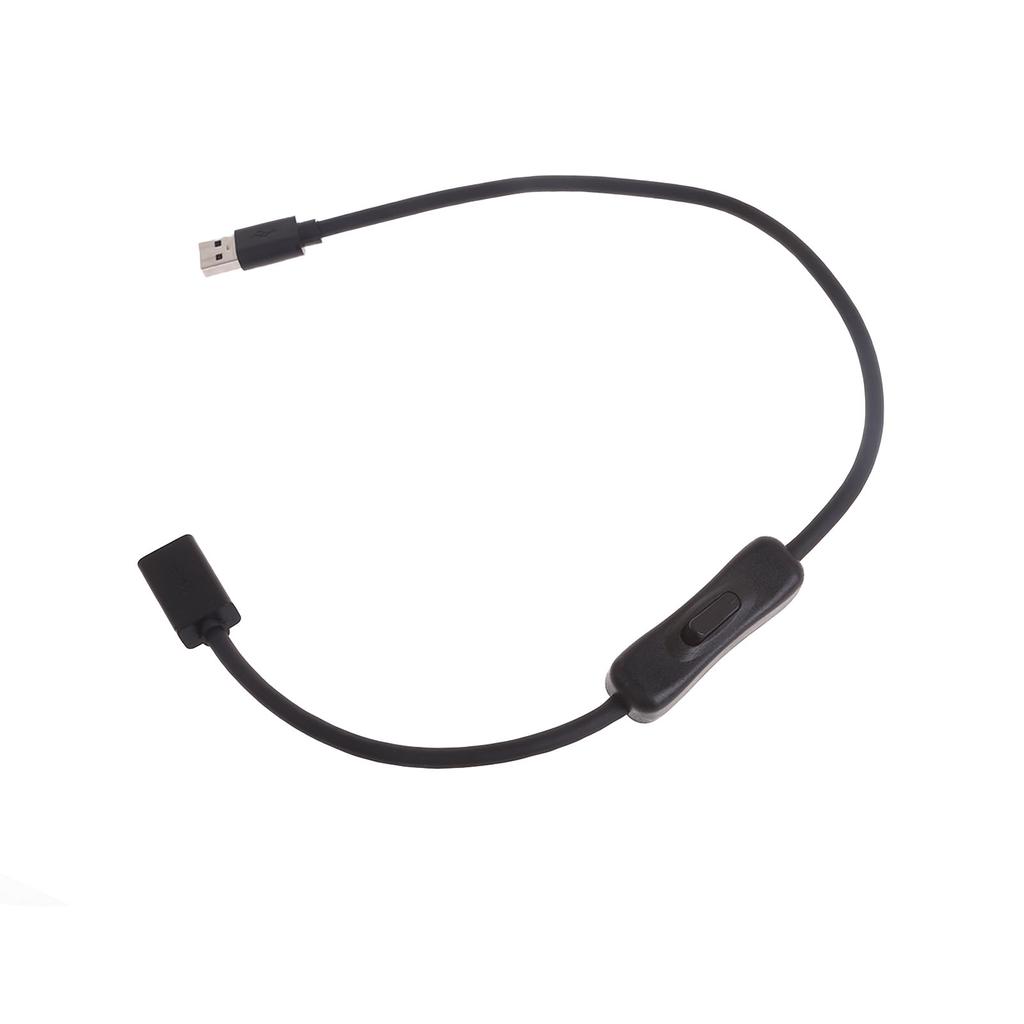 52cm USB3.0 Extension Cable Support Data Transmission with Switches Male to Female Extender Cord Data Transfer Line