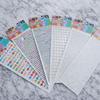 Round Shape Acrylic Crystal Stickers Colorful Design Diamond Stickers  for Kids DIY Crafts