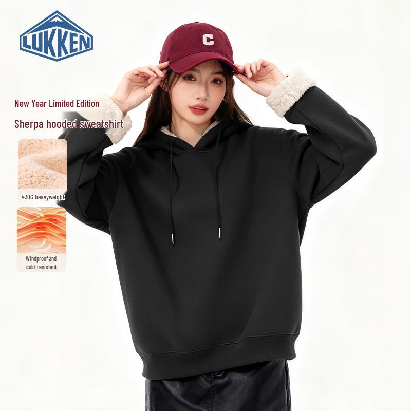 

LUKKEN Thick Fleece Hooded Sweatshirt XL