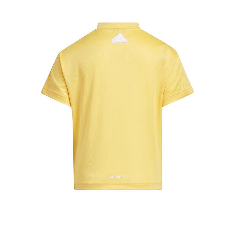 adidas T Shirt Light Yellow Fluorescent Children Aged 3 7 Years Old IT4050