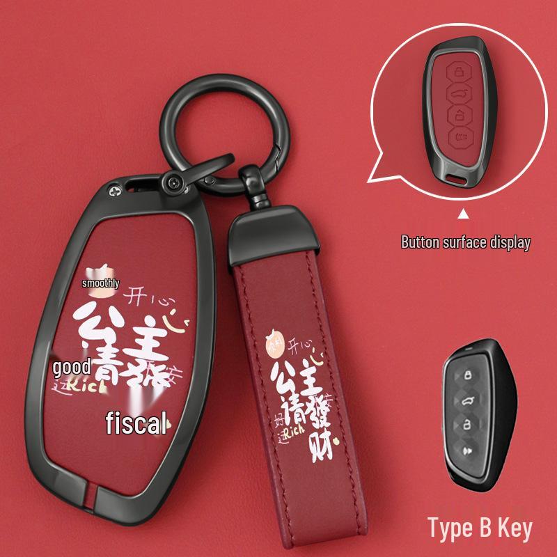 Compatible Key Cover for Great Wall Haval Models: H6, M6 Plus, Menglong H2, Big Dog, F7, Shenshou, H9, Chitu.