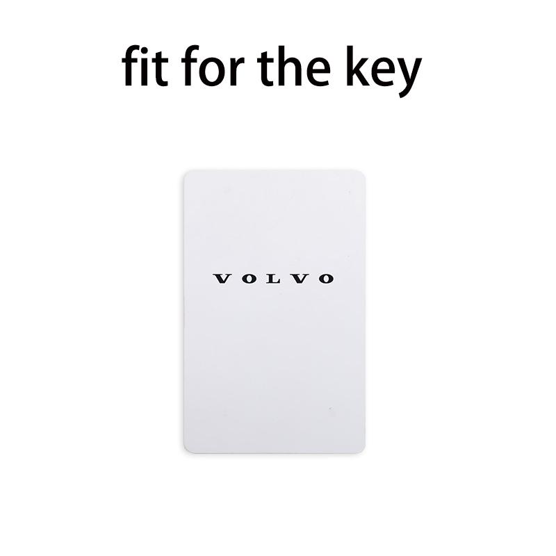 Smart-Schlüsseletui aus Wildleder mit NFC-Kartenfach für Volvo EM90 EX30 (2024) und Polestar