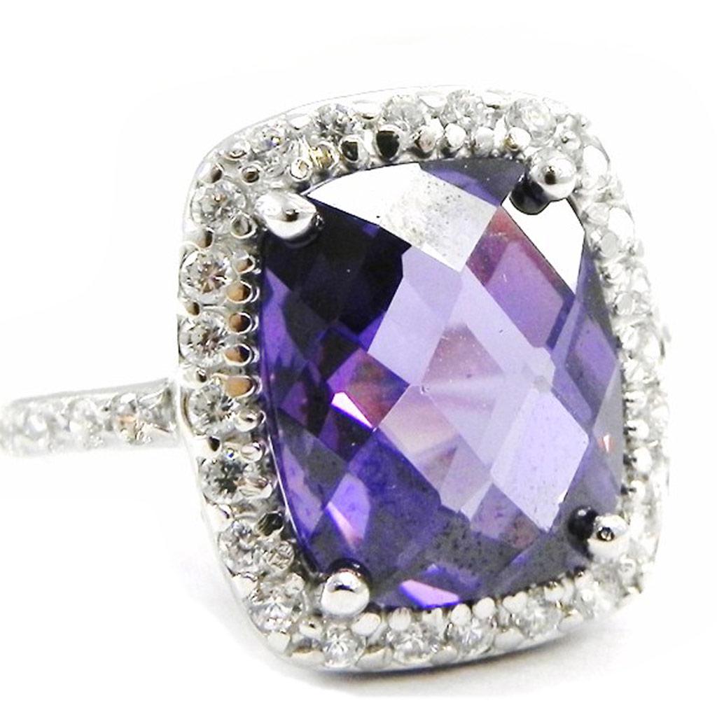 White Amethyst 'Celestina' Silver Ring