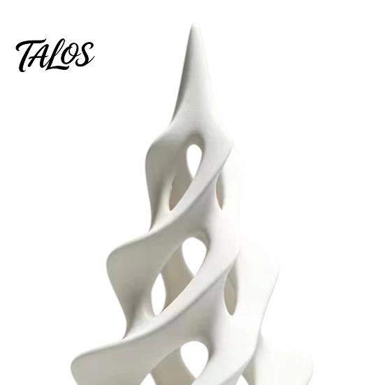 Elegant Window Decorations 3D Printed Abstract Spiral Ornaments, Modern Minimalist Tabletop Hollow Sculpture Sculpture, Decorative Hollow-out Figurine