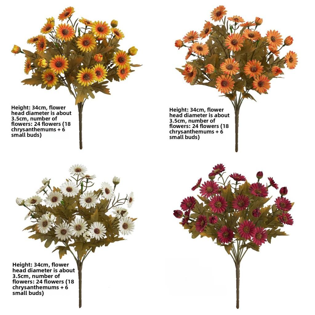 Faux Dendranthema Morifolium For Rustic Home Decor And Photography Styling