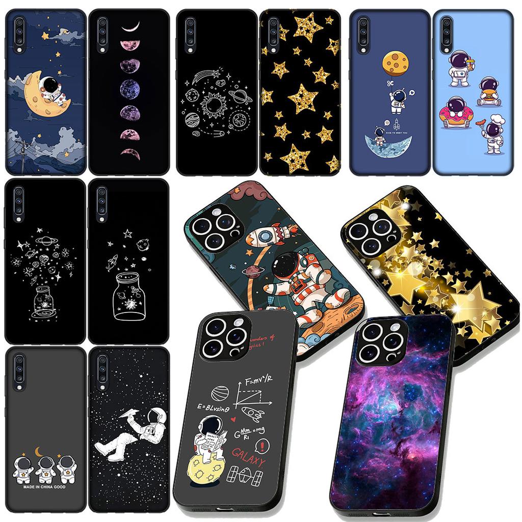 Custodia Astronauta Galassia Luna Cielo Stelle per Samsung Galaxy Note 20 9 10 S8 S10 Lite S9 Plus A54 A53 A21S S10E A17