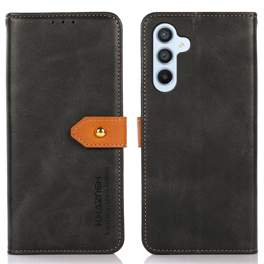 

KHAZNEH For Samsung Galaxy A16 5G/A16 4G Wallet Phone Case Stand Leather Flip Cover Black
