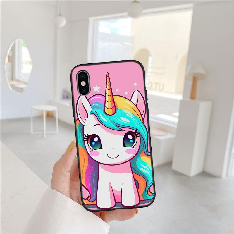 IX6 Cartoon Unicorn New Luxury Phone Case for Xiaomi Mi POCO C50 C51 C55 C65 X6 F6 F5 M6 C75 A1 A2 A3 5X 6X Lite Pro