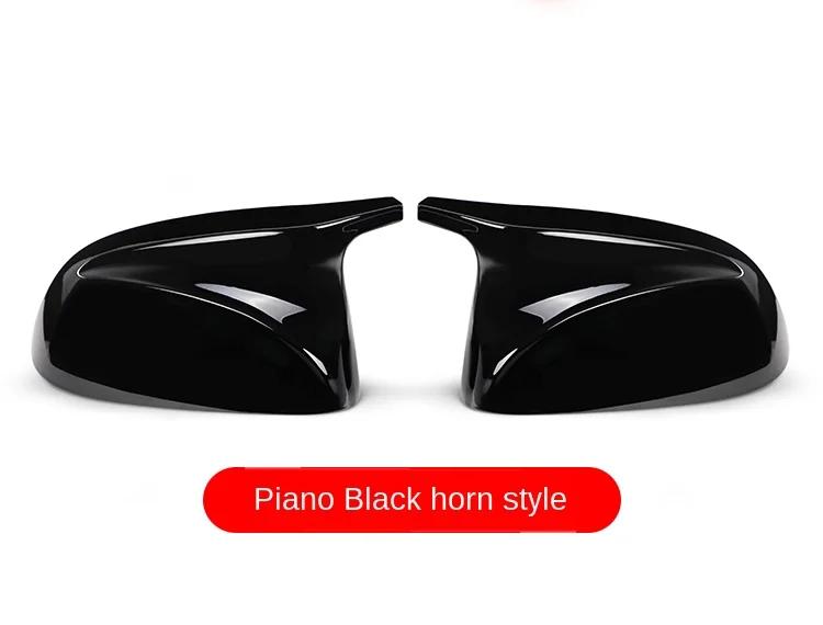Carbon Fiber Car Rearview Mirror Caps for BMW X3 X4 X5 G01 G08 G02 G05 2019 2020 Non X3M X4M Side Mirror Covers Caps Gloss Black