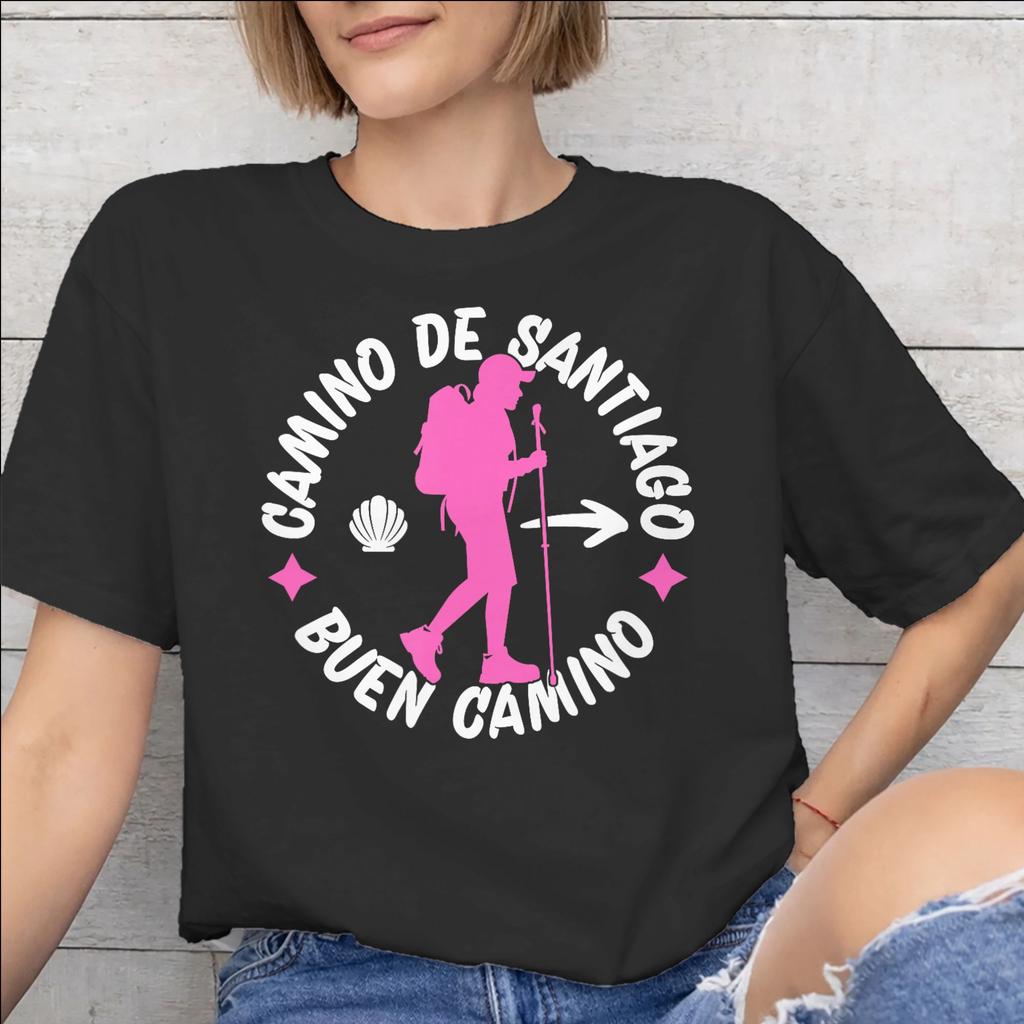 Men Women Camino de Santiago 2026 T Shirt Cotton Graphic Printed TShirt Clothing Outfits