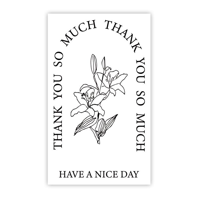 50-pack Airplane-Themed Thank You Box Sealing Stickers for Packaging and Decoration