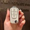 TPU Car Key Cover Flip Remote Fobs Case Protector Keychain Holder Auto Accessories For Roewe MG 5 7 GT GS 350 360 750 W5 MG5 MG7