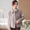 Elegant Spring Woolen Coat for Petite Middle-aged Mothers 2026