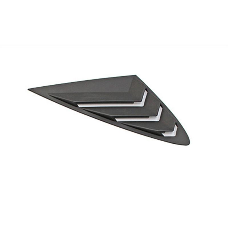LH+RH Rear Side Window Vent Cover Trim For 2020-2023 Hyundai Sonata Matte Black