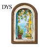 Rustikale Wohnaccessoires Zitronenbogige Wandkunst Dekoration, Pastorale Blumen Holzschild, Nordischer Tulpen-Schild Stil Dekoration für Küche Schlafzimmer Wohnzimmer