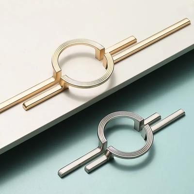 Diseño estético Tirador de armario Puerta de armario Moderno Minimalista Tirador de cajón de armario Gama alta Redondo Mueble Tirador largo