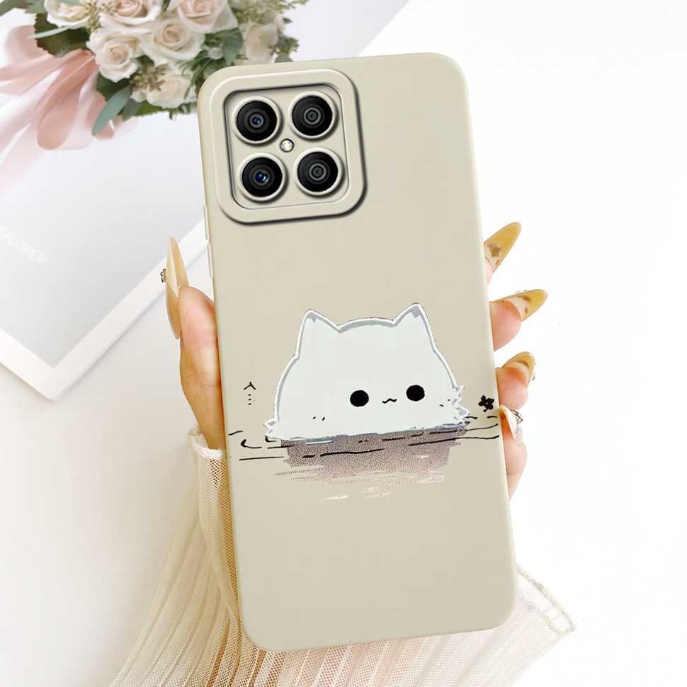 Luxury Pattern For Honor X8 4G Matte Silicone Back Shockproof Full Soft Cover For HonorX8 4G TFY-LX1 TFY-LX2 Fundas