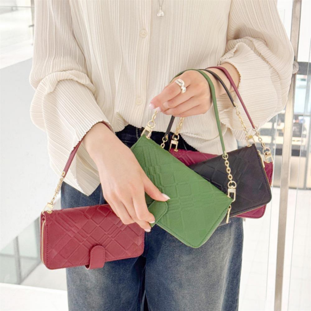 New ArrivalS Open Run Women S Soft Leather deSign Phone Mini Bag wriSt Strap