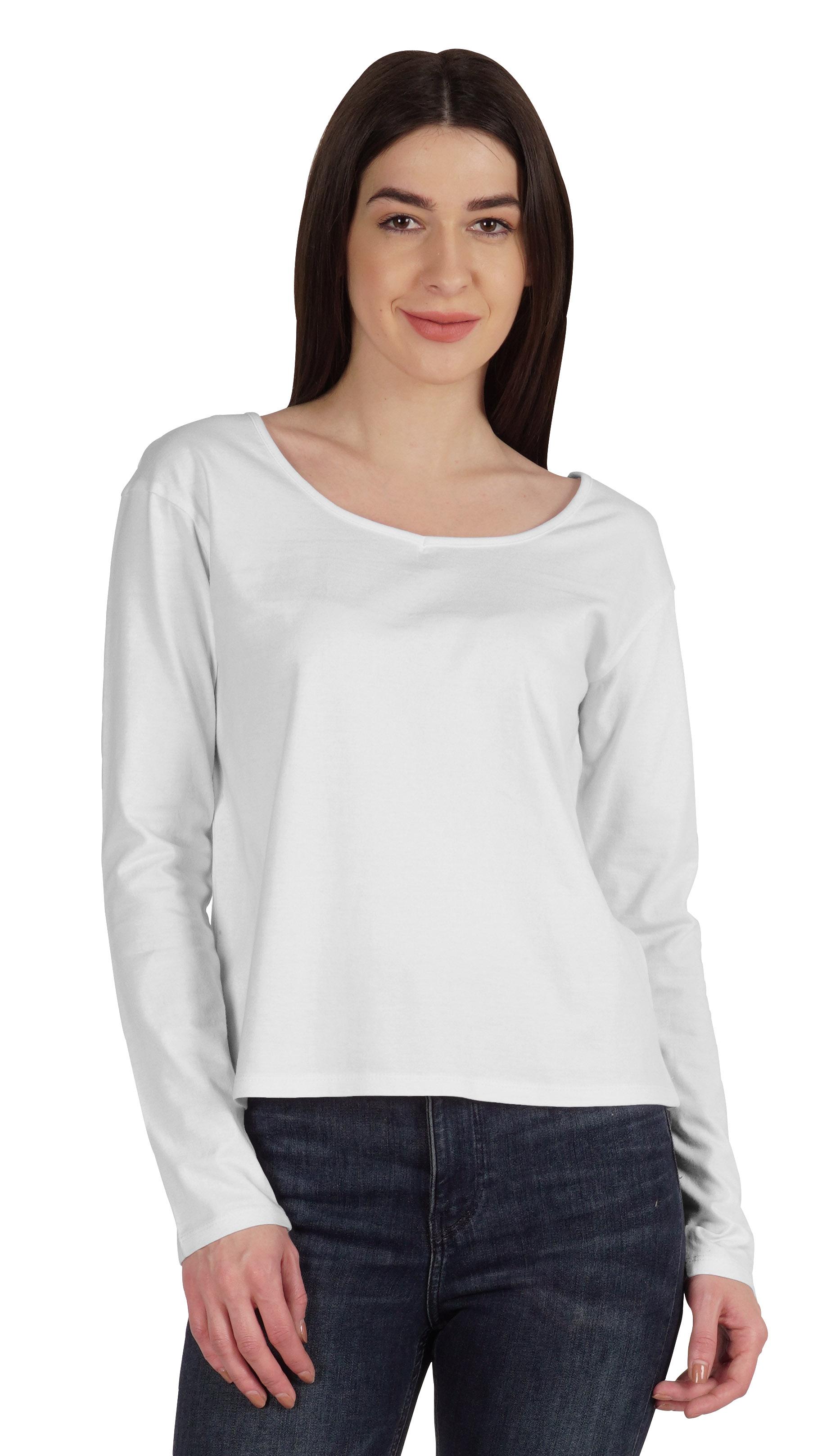 

Inkmeso Бавовняна футболка з довгим рукавом у вуличному стилі Жіноча футболка з круглим вирізом XS білий