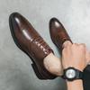 Fashion Size 38-48 Classic Men Business Dress Shoes Men Casual Comfortable Fashion Leather Shoes Men Gentleman Banquet Brand Derby Shoes