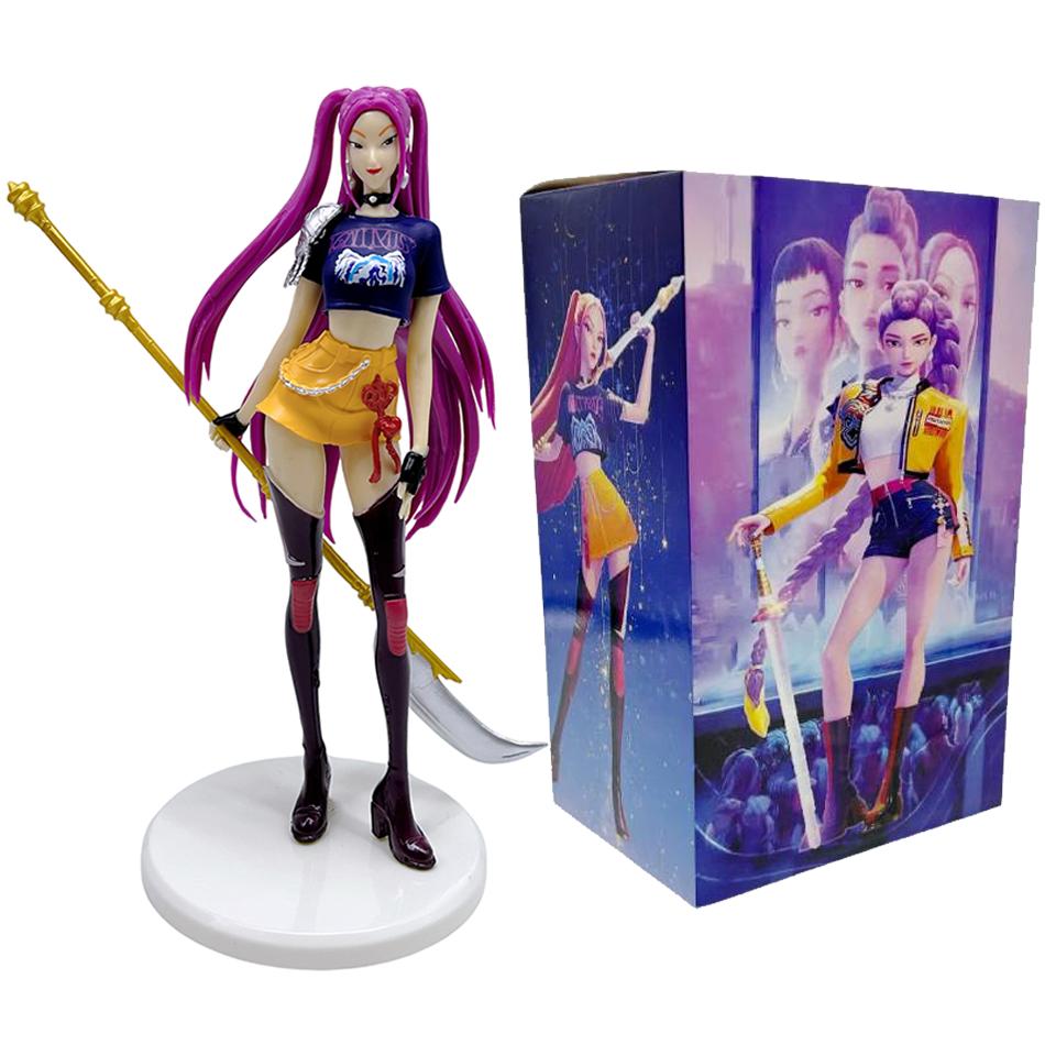 Best- Kpop Anime Girl Group Action Figures 3pcs Standing Style Cute Desk Decor Game Collectibles Perfect Gift for Fans