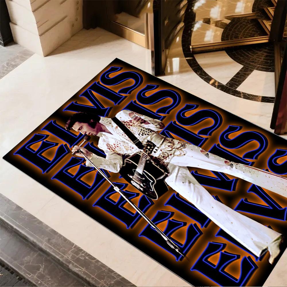 Elvis Presley Artwork Carpet Perfect for Living Rooms Decorate Room Balcony Dormitory Antislip Carpet Anime Office Decor