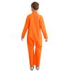 Costum Cosplay Prizonier Băieți Fete Halloween Portocaliu Prizonier Salopetă Dintr-o Bucată Costum de Corp Întreg Salopetă Uniformă de Închisoare