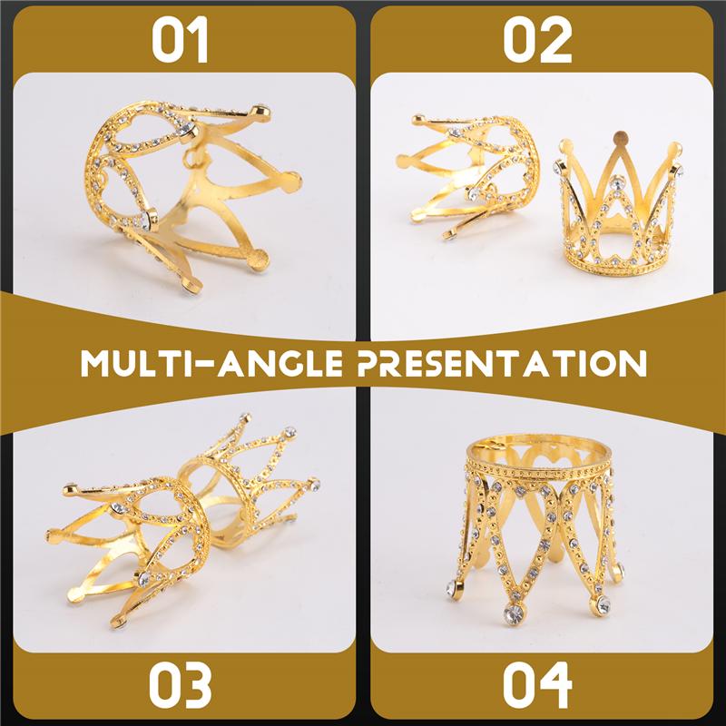 Good-10 Pcs Tiny Baby Small Rhinestone Tiara Crown For Flower Arrangements Shower Birthday Wedding Decor