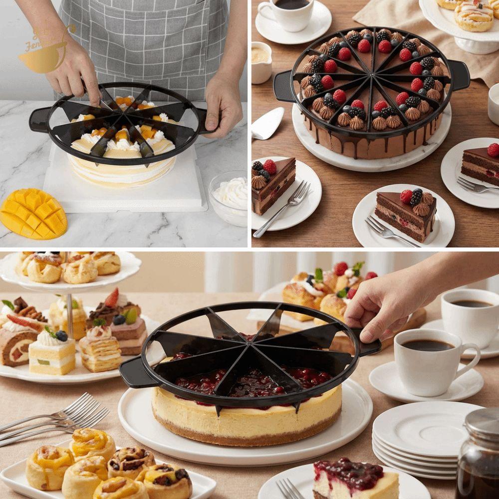 Plastic Pizza Cutting Press with Handle Bread Divider Divide Equally Pie Cutter  Restaurant