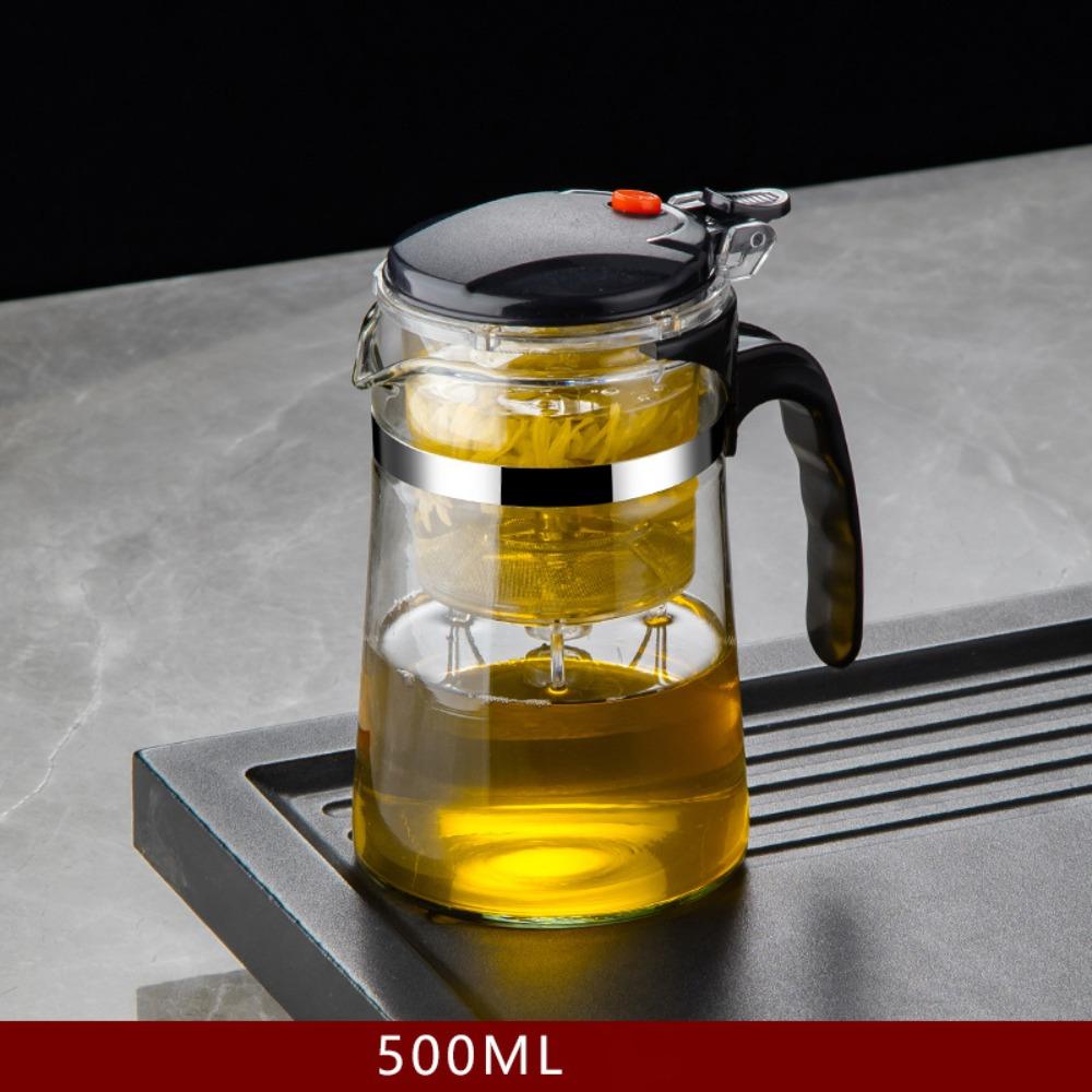 With ABS Handle Glass Teapot Heat-resistant Filter Tea Cup Durable Separation Bubble Teapot
