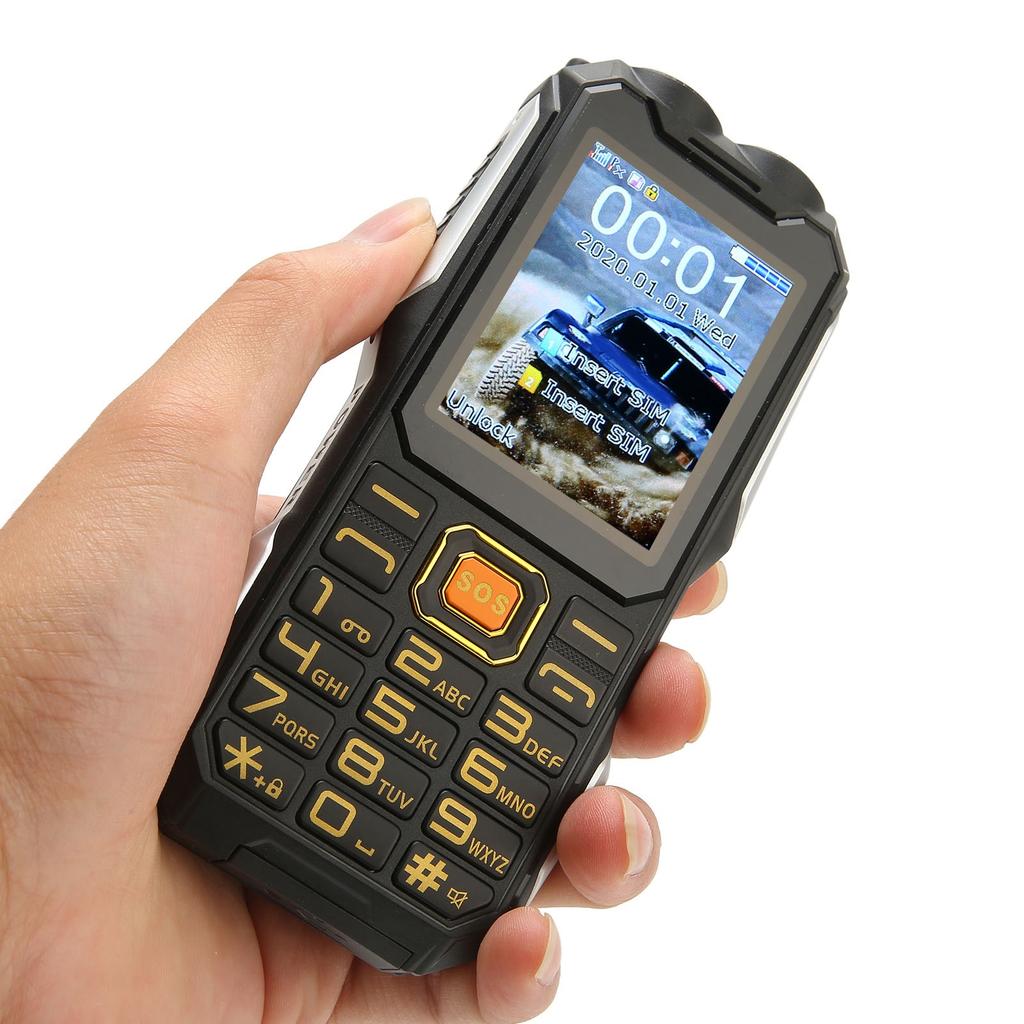 2G Unlocked Phone Multifunctional Dual SIM Cell Phone Big Button 16800mAh Battery Retro Phone for Seniors