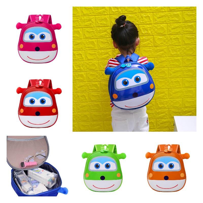 Cute Cartoon Animal Children's Backpack For Boys And Girls With Pvc Material And Reduced Load Functionality