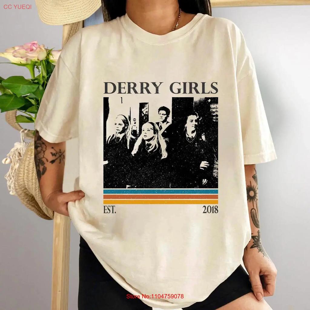 Retro Derry Girls TV-Serie T-Shirt Sweatshirt Minimalistisch Vintage Geburtstag S Vintage Stilvoll Bequem Herren Freizeit