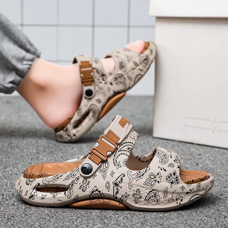 Fashion 2025 New Anti-Slip Men's Summer Outdoor Slippers Thi Bot Beach Sandals EVA Casual Shoes Platform Clogs Men Home Garden Outdoor