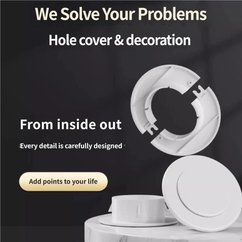 Plastic Air Conditioning Pipes Cover Replacement Wall Decorative Cover Wall Decorative Cover Pipe Plug Enduring