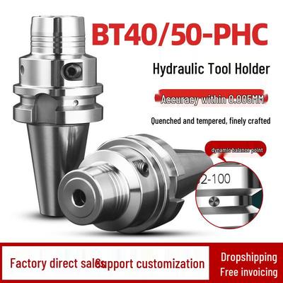High-Speed BT40 Hydraulic CNC Tool Holder, Dynamic Balancing, Sizes PHC6-25