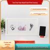 Newborn Wash-Free Ink Pad Wooden Photo Frame with Hand & Footprint Record