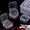 14Pcs Small Plastic Storage Box with Hinged Lids - Clear Bead Organizer