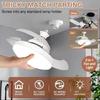 Portable 3 Colors Dimming Ceiling Light Remote Control Invisible Fan Blade Fan Lamp Household Electric Ceiling Fan with Light
